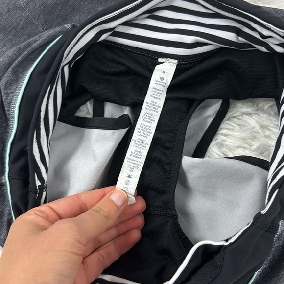 🔥$SALE$🔥 Lululemon Speed Short 2.5" Heathered Texture Printed Greyt Deep Coal - Picture 4 of 7